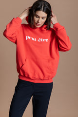 peut-etre Hoodie - rouge / blanc