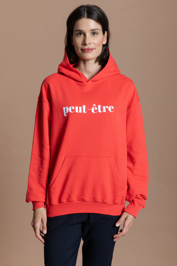 peut-etre Hoodie - rouge / blanc