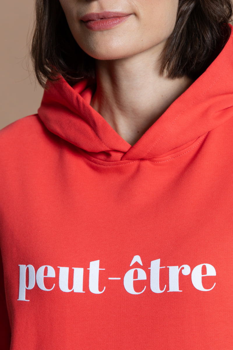 peut-etre Hoodie - rouge / blanc