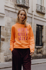 Allez Allez Allez Sweater - Orange/Purple 