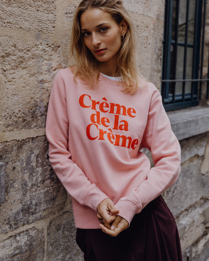 Crème de la Crème Sweatshirt - Rosa/Rot