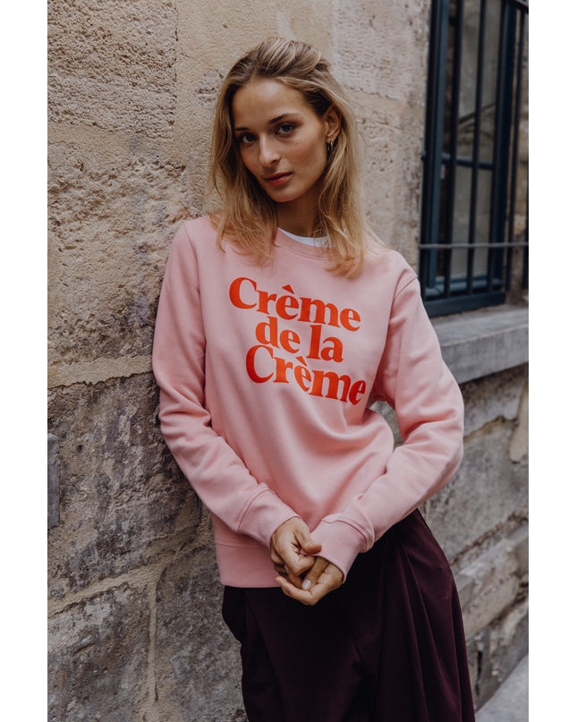 Crème de la Crème Sweatshirt - Rosa/Rot
