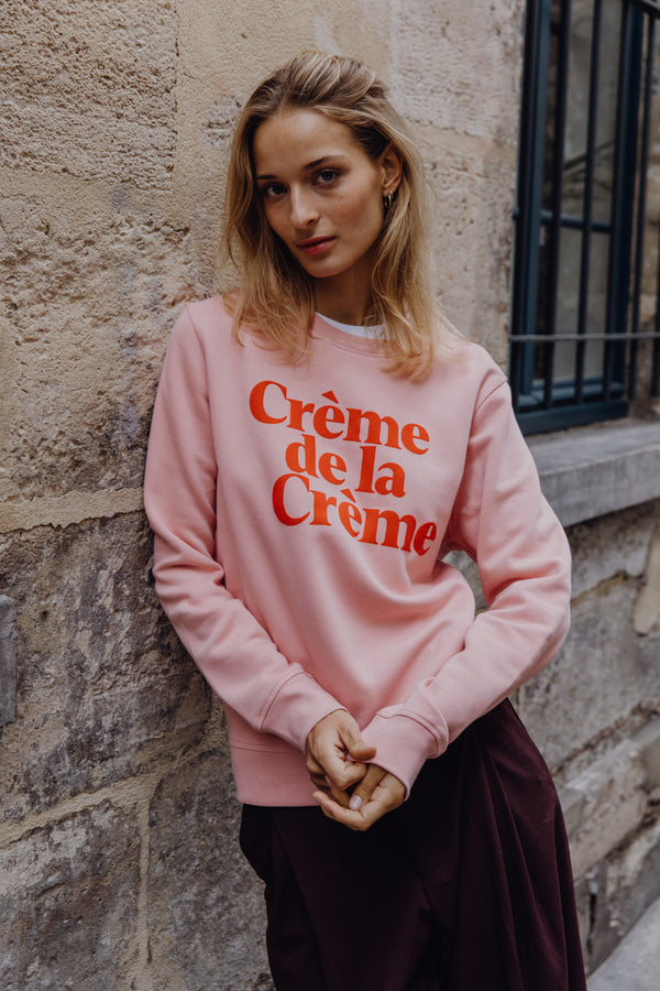 Crème de la Crème Sweatshirt - Rosa/Rot