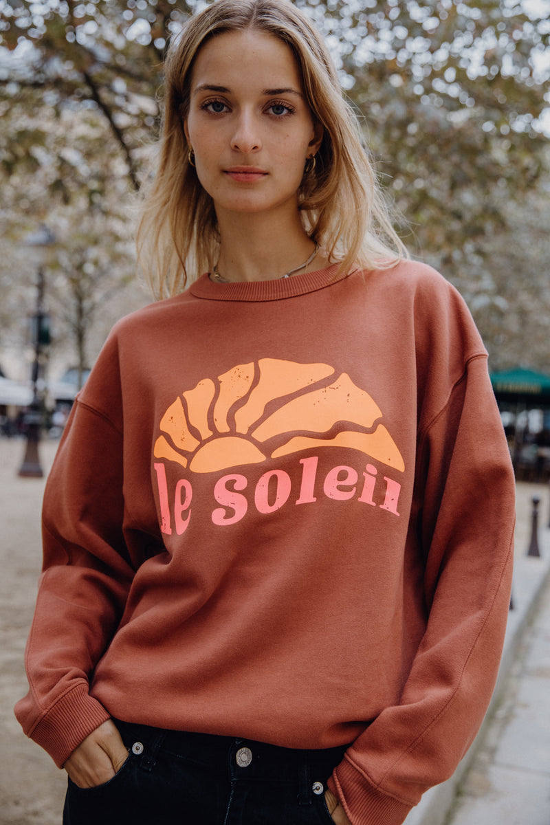 Le Soleil Sweatshirt - braun/ navy