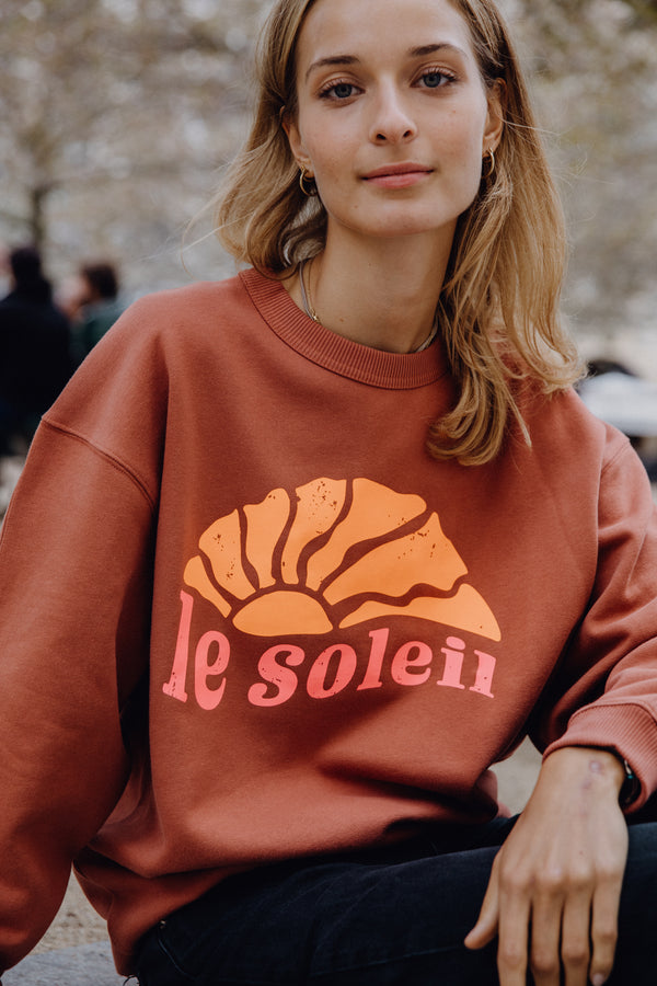 Le Soleil Sweatshirt - braun/ navy