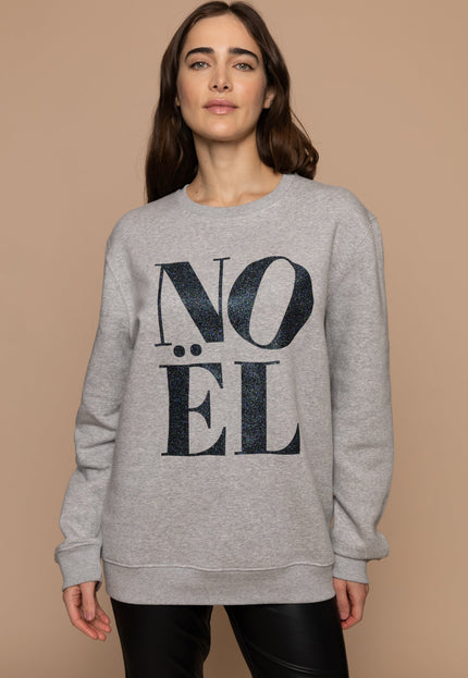 Noël Sweatshirt - Hellgrau/Glitzer Sparkle