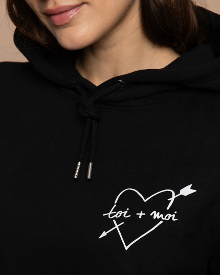 Toi + Moi Hoodie - Schwarz / Weiß