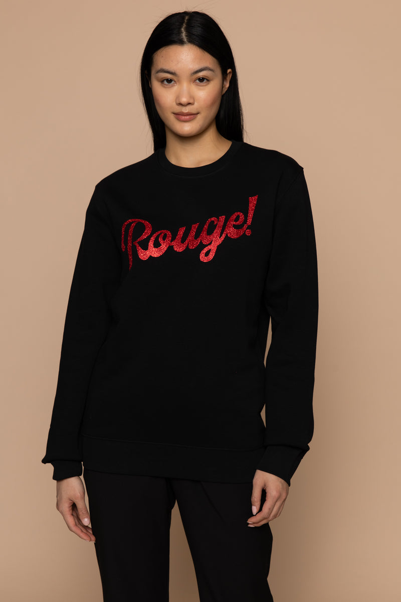 Rouge Sweater - Black/Glitter Red 