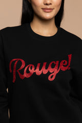 Rouge Sweater - Black/Glitter Red 