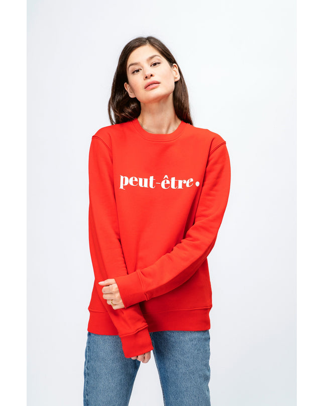 Peut-Être Sweatshirt - Rot/Weiß