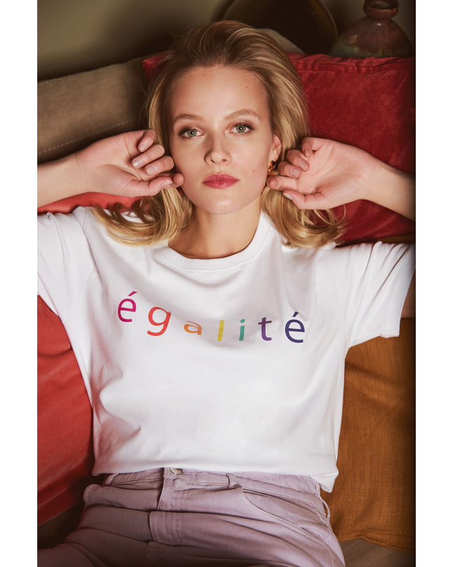 Égalité T-Shirt - Weiß
