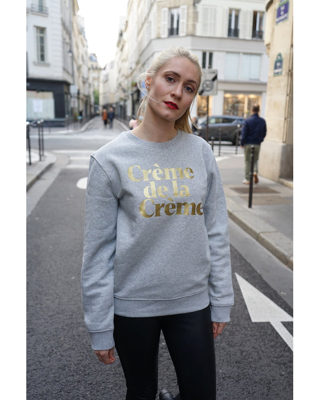 Crème de la Crème Sweatshirt - Grau/Gold