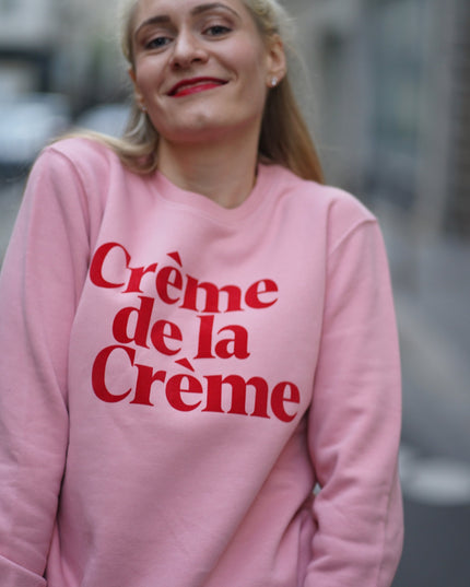 Crème de la Crème Sweatshirt - Rosa/Rot