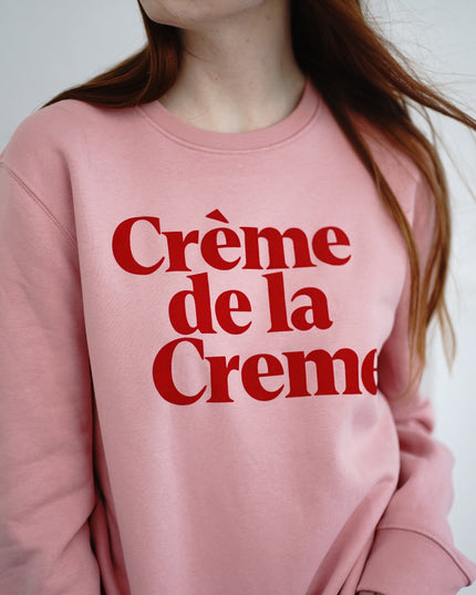 Crème de la Crème Sweatshirt - Rosa/Rot