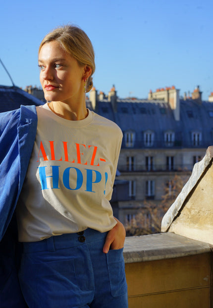 Allez-Hop! T-Shirt - Beige/Neon