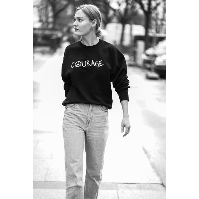 Courage Sweatshirt - Schwarz/Weiß