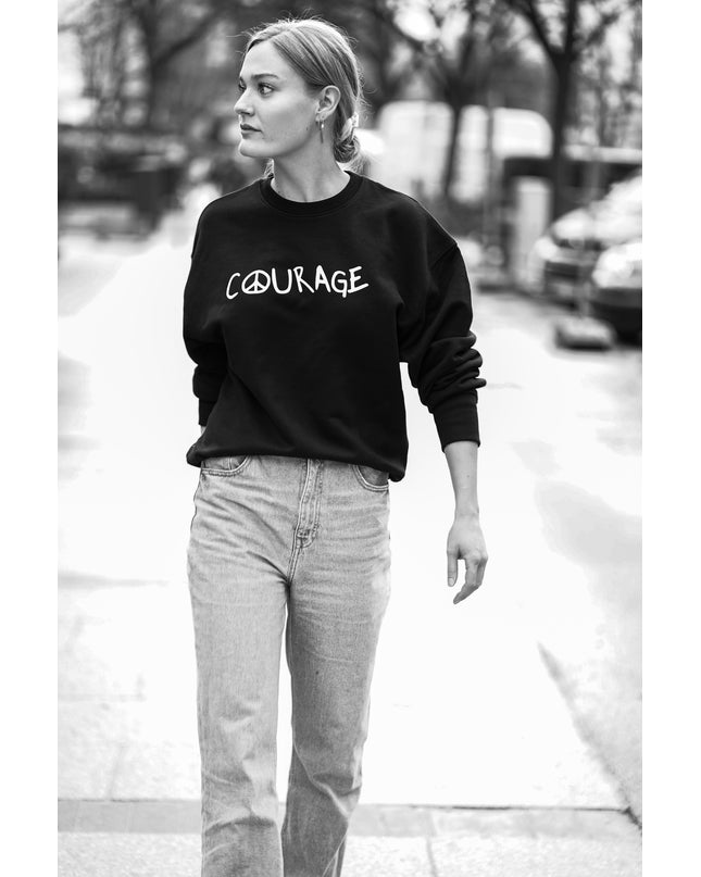 Courage Sweatshirt - Schwarz/Weiß