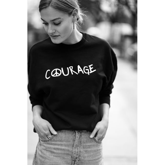 Courage Sweatshirt - Schwarz/Weiß