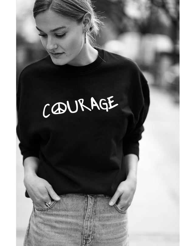 Courage Sweatshirt - Schwarz/Weiß