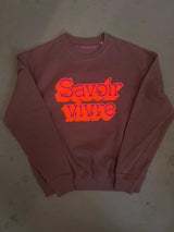 Savoir Vivre Sweatshirt - Mauve / Neon Rot Lila