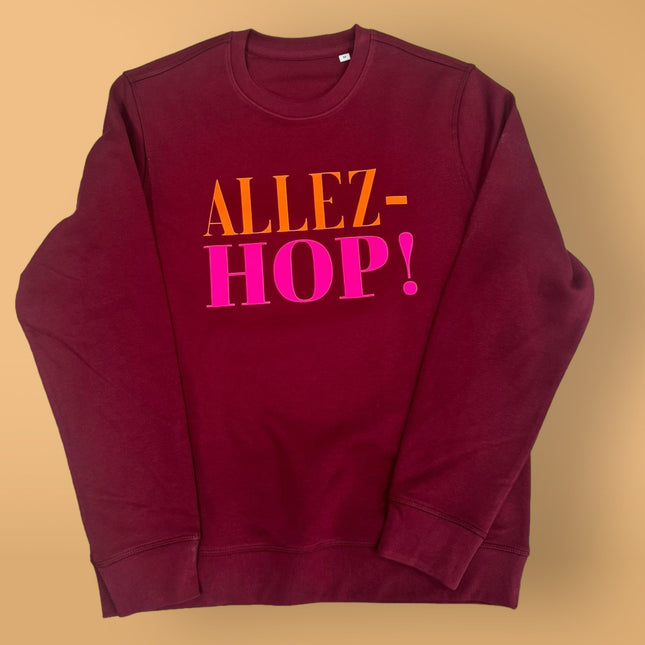 Allez-Hop! Sweatshirt - Bordeaux/Neon