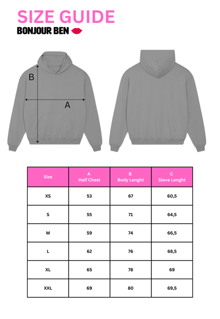 Très Cool Hoodie - Lila / Neon Orange