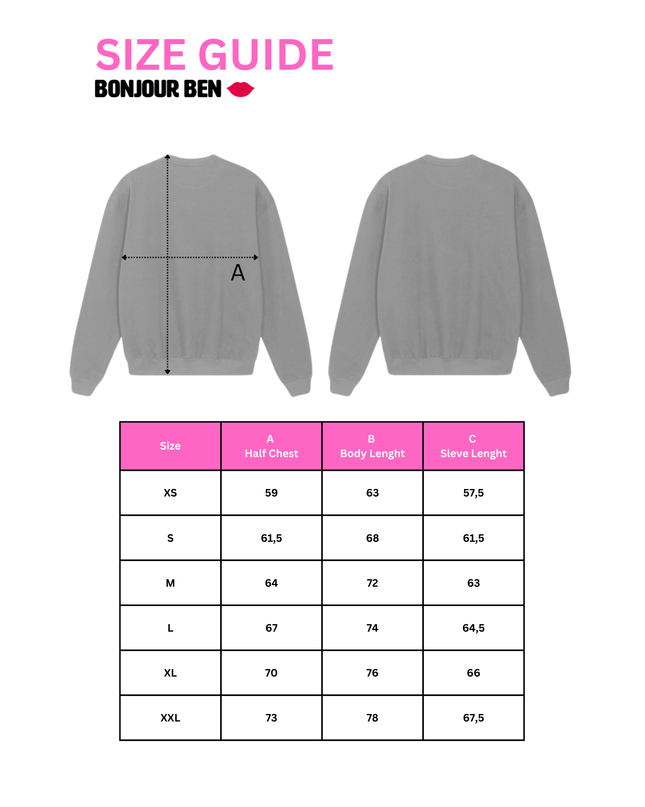 PARIS Sweatshirt - Kobaltblau / Neon Gelb