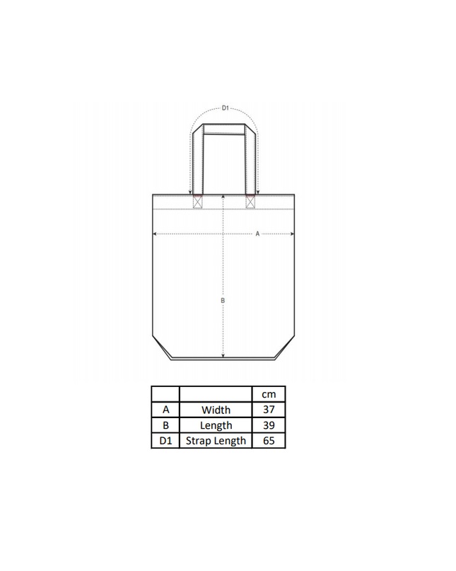 Non. Baumwolltasche - Schwarz/Glitzer Gold
