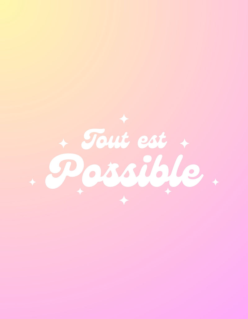 Art print tout est possible - digitaler download