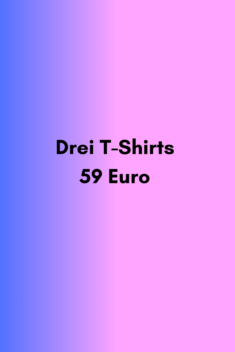 SAMPLE SALE Wundertüte 3 Teile - Drei T-Shirts