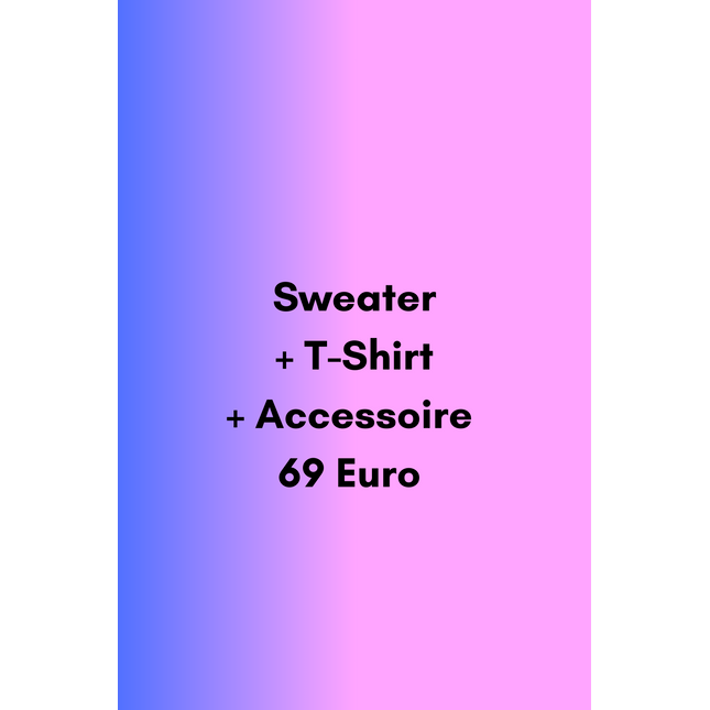 SAMPLE SALE Wundertüte 3 Teile - 1 Sweater, T-Shirt, 1 Accessoire