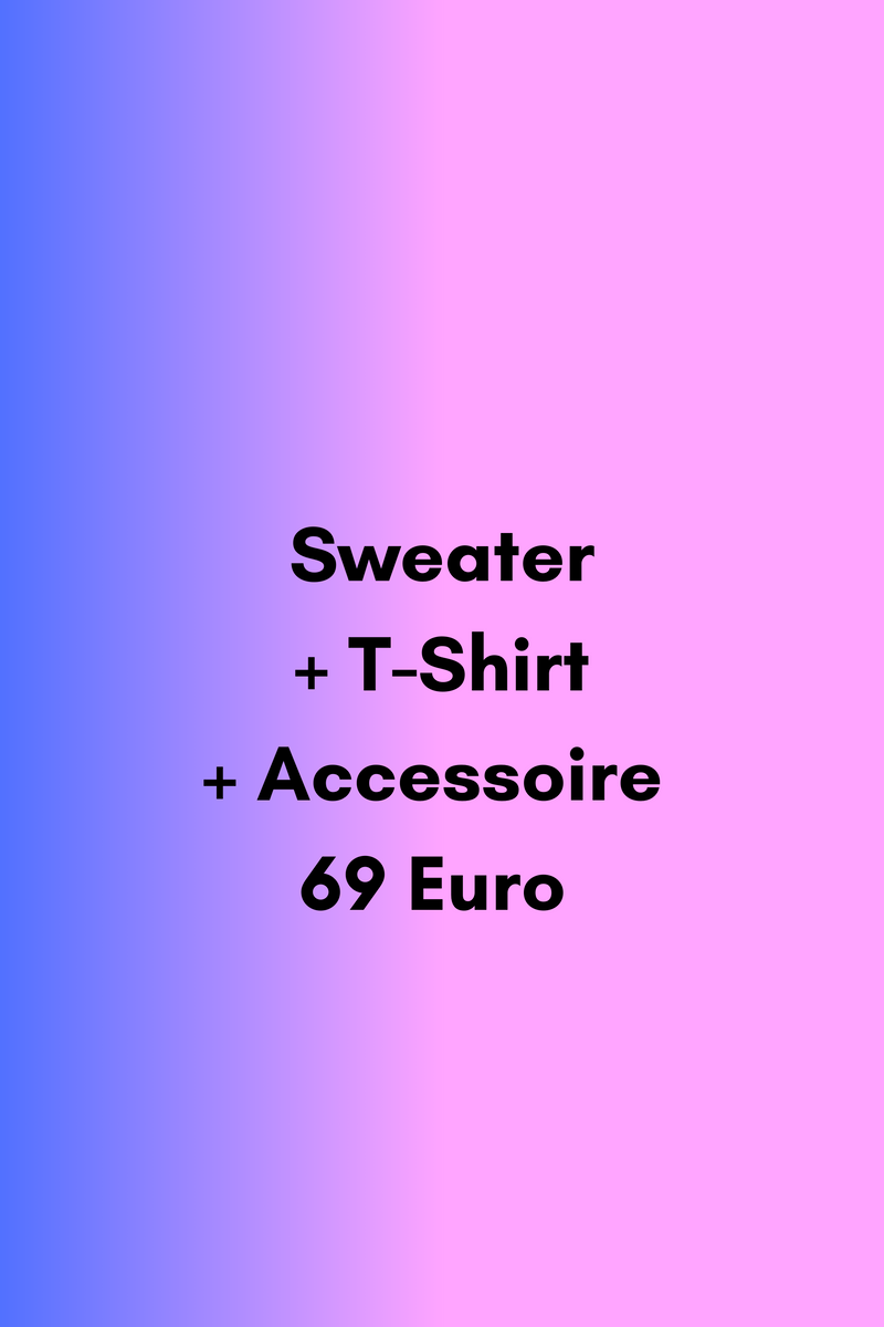 SAMPLE SALE Wundertüte 3 Teile - 1 Sweater, T-Shirt, 1 Accessoire