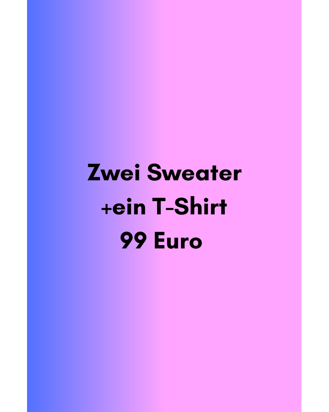 SAMPLE SALE Wundertüte 3 Teile - 2 Sweater + 1 T-Shirt