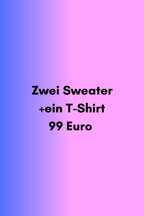 SAMPLE SALE Wundertüte 3 Teile - 2 Sweater + 1 T-Shirt