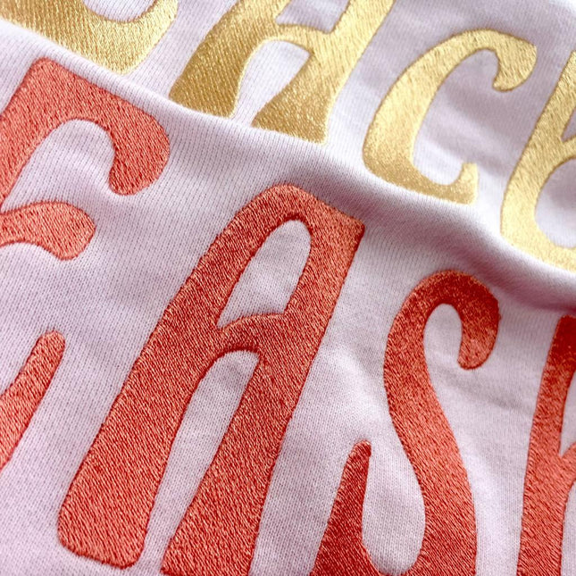 PARADISE HEARTS peace please  Hoodie- pink / pink