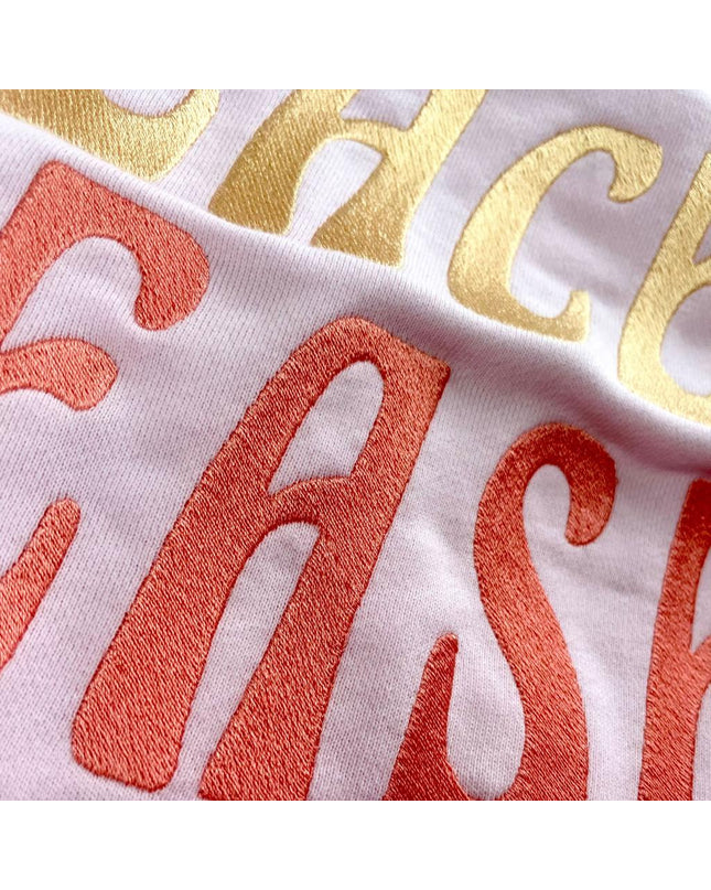 PARADISE HEARTS peace please  Hoodie- pink / pink