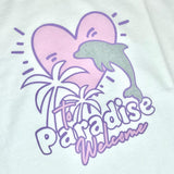PARADISE HEARTS paradise T-Shirt - weiß / Glitzer