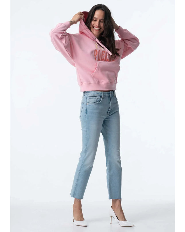PARADISE HEARTS peace please  Hoodie- pink / pink