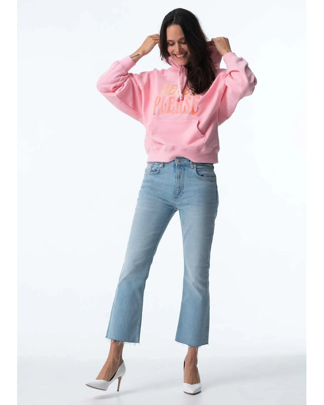 PARADISE HEARTS peace please  Hoodie- pink / pink