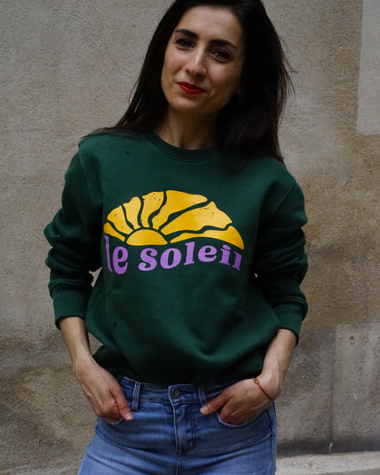 Le Soleil Sweatshirt - Grün/Sunset