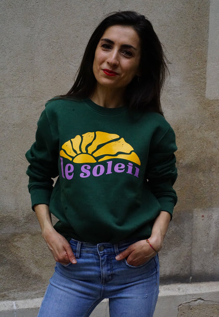 Le Soleil Sweatshirt - Grün/Sunset