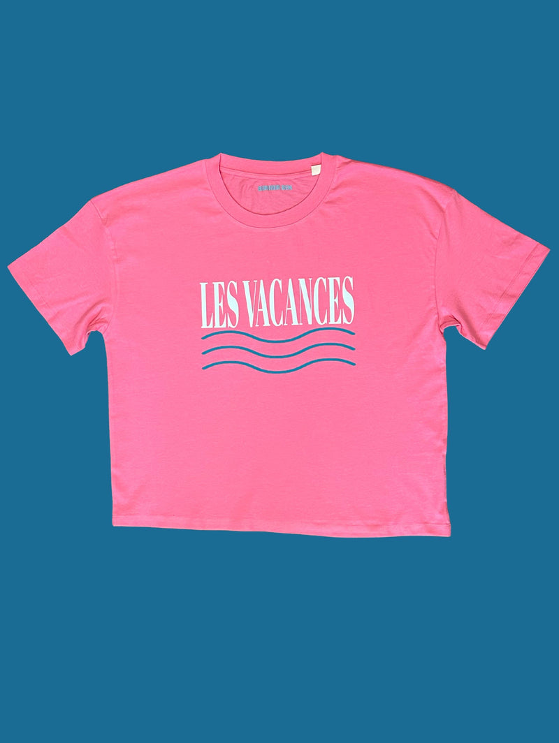 Les Vacances Loose T-Shirt - Pink/ Blau