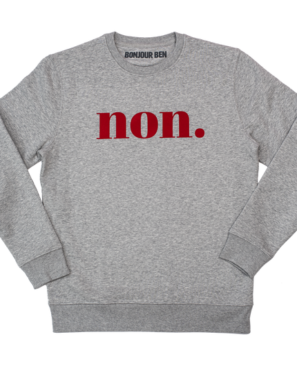 Non. Sweatshirt - Grau/Rot