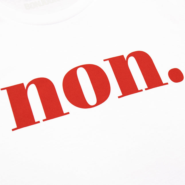 Non. T-Shirt - Weiß/Rot
