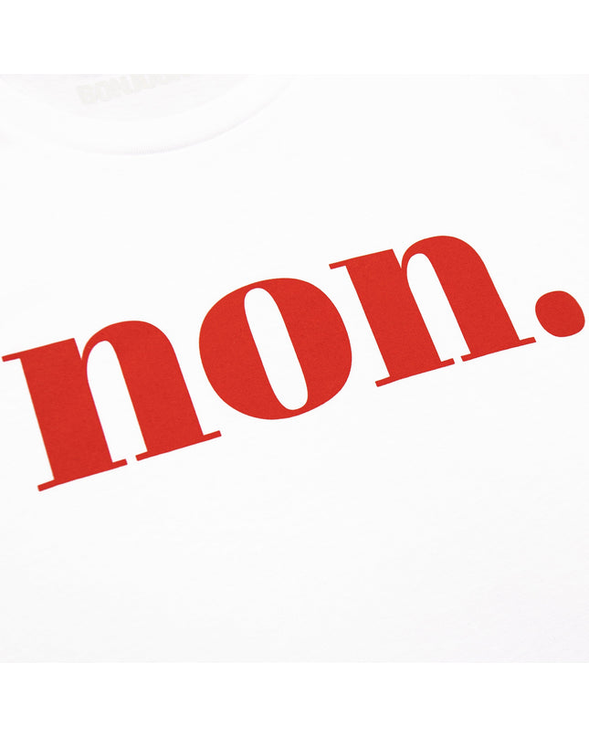 Non. T-Shirt - Weiß/Rot