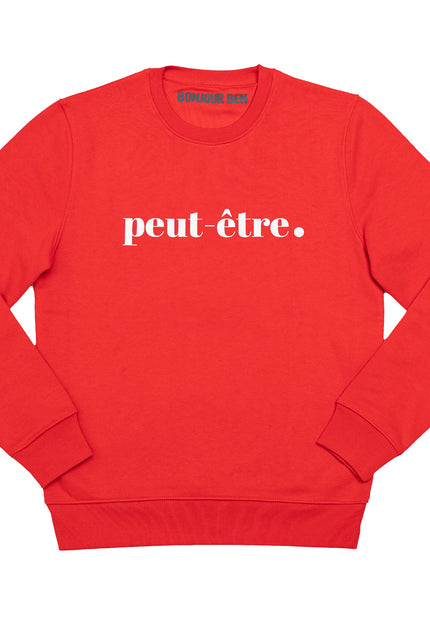 Peut-Être Sweatshirt - Rot/Weiß