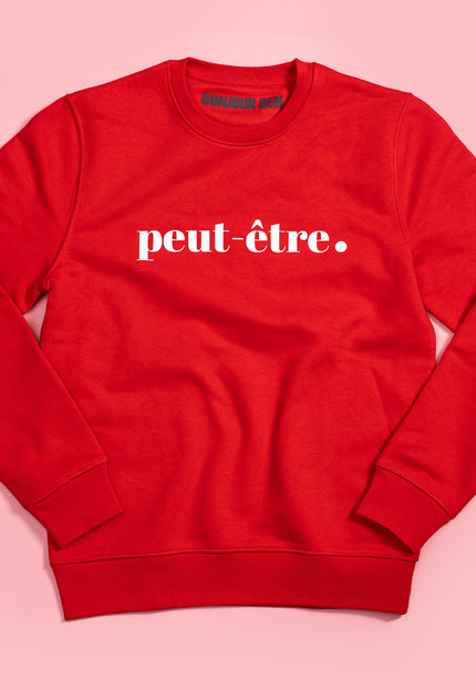 Peut-Être Sweatshirt - Rot/Weiß