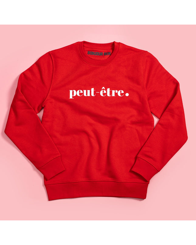 Peut-Être Sweatshirt - Rot/Weiß