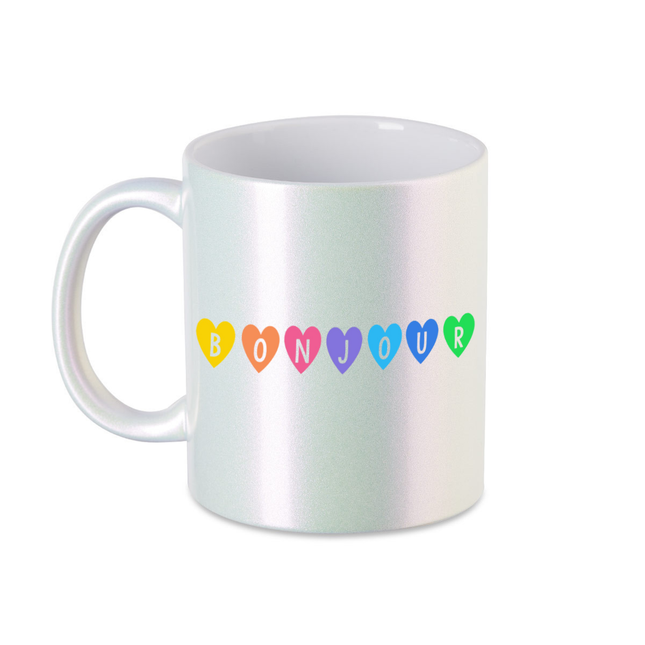 Bonjour coeur Tasse
