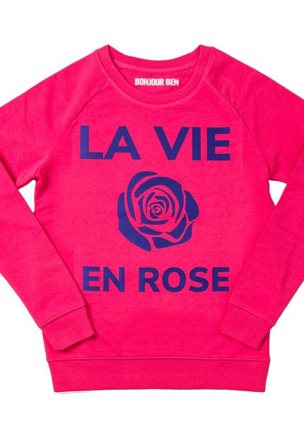 La vie en rose  Sweatshirt - Pink/Lila